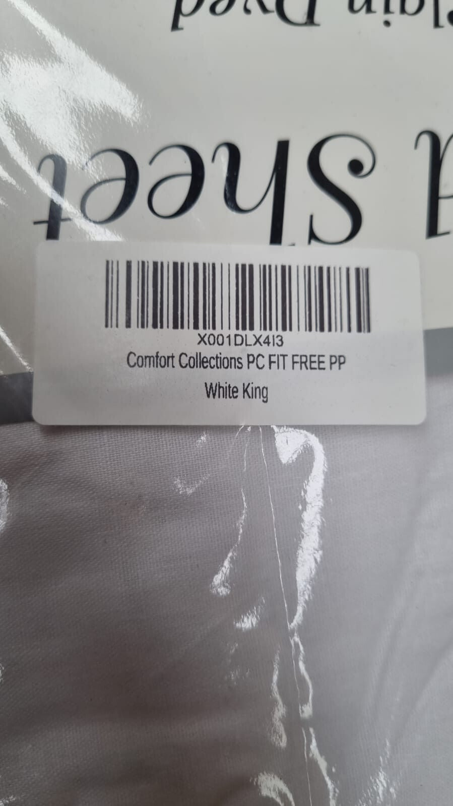Fitted Bed Sheet With FREE MATCHING PILLOW CASES Poly Cotton  Bed White King