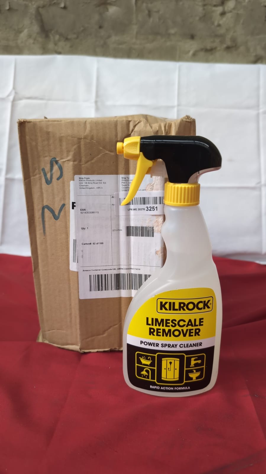 Kilrock Limescale Remover Power Spray Cleaner 500ml (6pack)