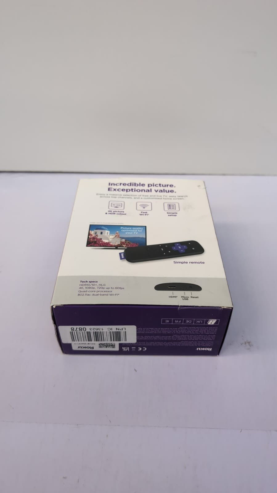 Roku Express 4K+ | Streaming Media Player HD/4K/HDR (Packaging Opened)