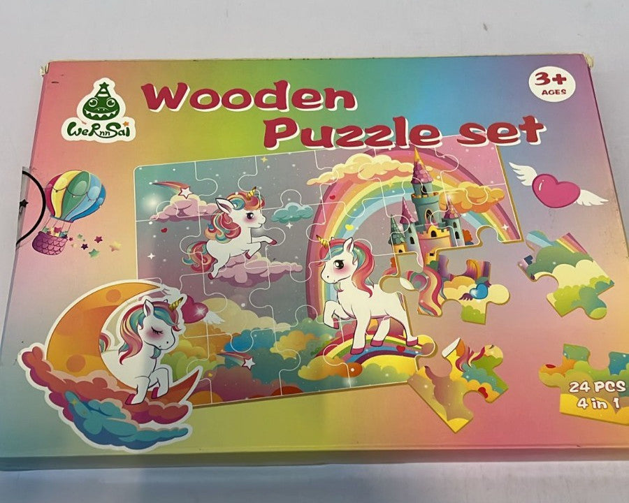 Unicorn Wooden Jigsaw Puzzles for Kids 3 4 5 6 Year Olds