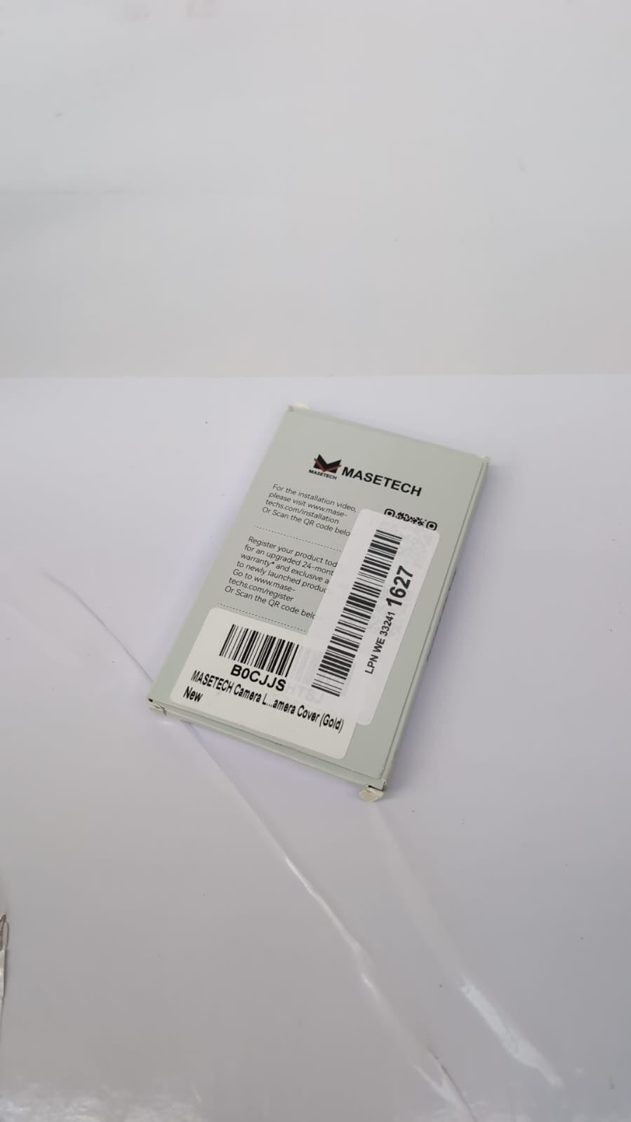 MASETECH For iPhone 15/15 Plus Camera Lens Protector Tempered Glass Cover (GOLD)