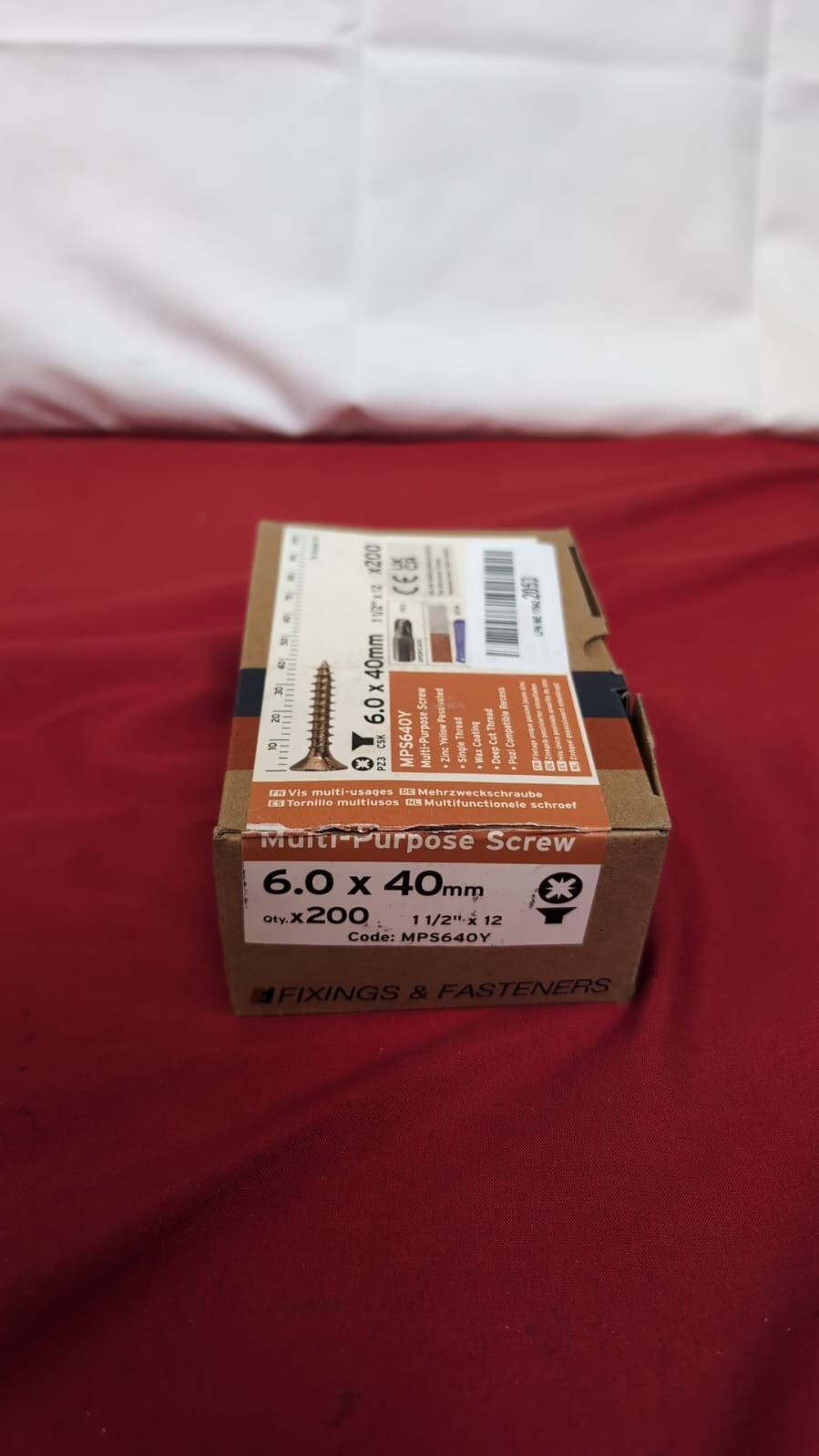 Multi-Purpose Single Thread Screws | 6.0 x 40mm Pack of 200 (BOX DAMAEGD)