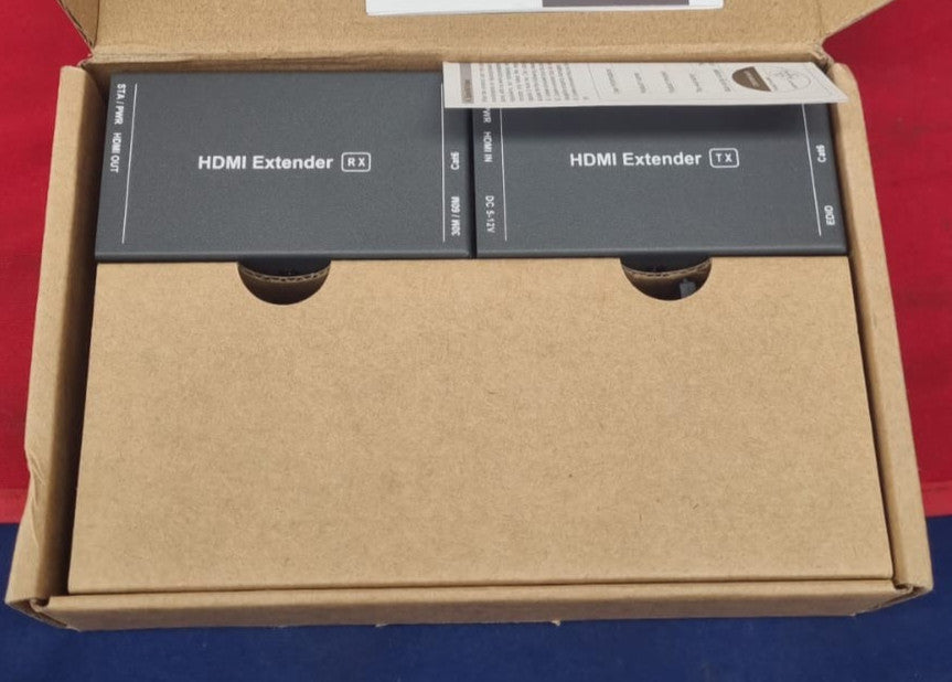 HDMI Extender Over Cat Ethernet Balun Adapter with Single POC Power