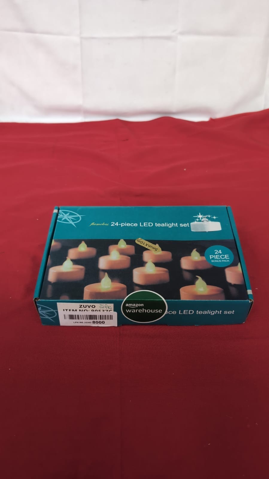 24 PCS LED Flameless Flickering Tea Lights Votive Candle Battery Operated