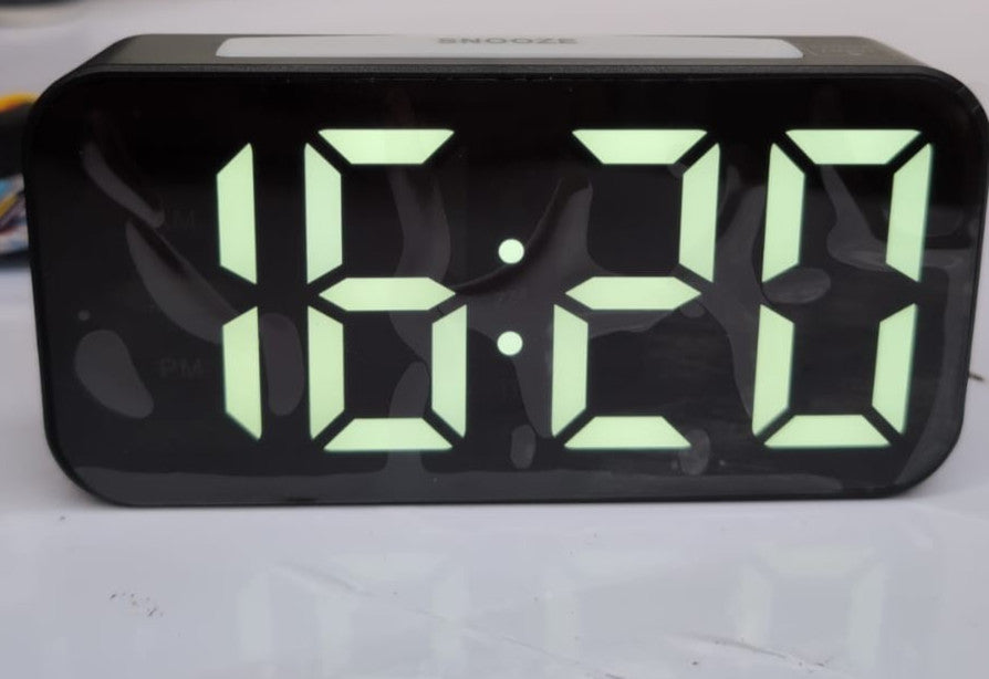 Alarm Clock RGB Night Light, Mains Powered Alarm Clocks Bedside, Digital Clock