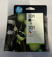 HP 301 Ink Cartridges, Black and Tri-Colour, Multipack (Packaging Opened)