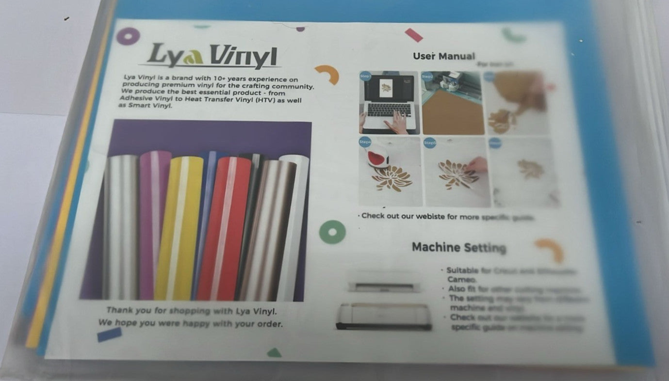 Lya Vinyl 30 Pack Heat Transfer Vinyl Sheets