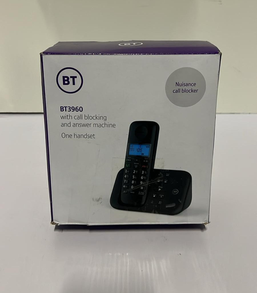 BT 3960 Cordless Landline House Phone, Nuisance Call Blocker, one handset(USED)