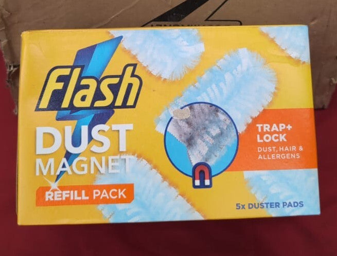 Flash Duster Dust Magnet Refill 5x Trap & Lock Pads Technology (5pack)
