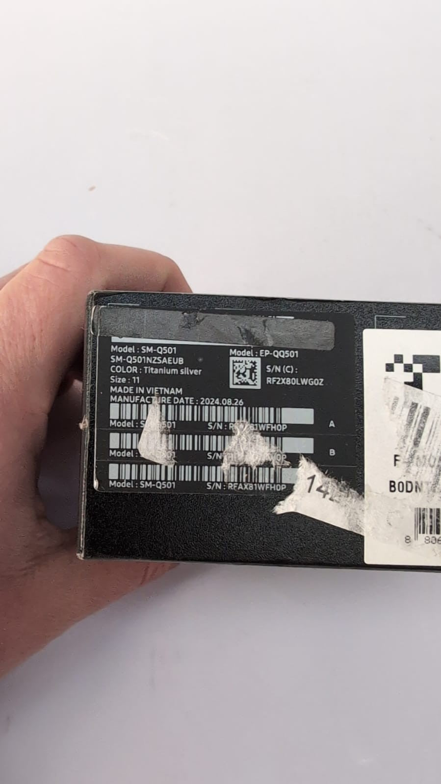 Samsung Galaxy Ring, Smart Ring, Size 11, Titanium Silver (BOX OPENED)