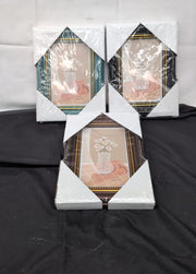 The Stories of Us 4x56Vintage Photo Frame Set of 3 Colours Wooden Picture Frames