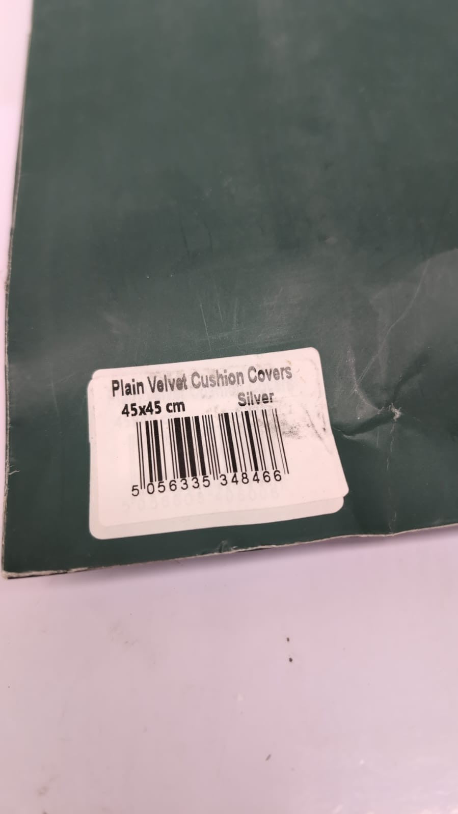 Cushion Covers 45 x 45 2Pack  Velvet Throw Pillow Cases ,silver(pack damaged)