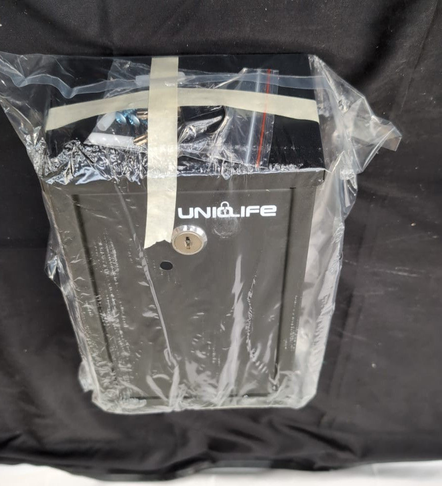 Uniclife Metal Mailbox with Top Slot, Mounted collection Box with Key Lock