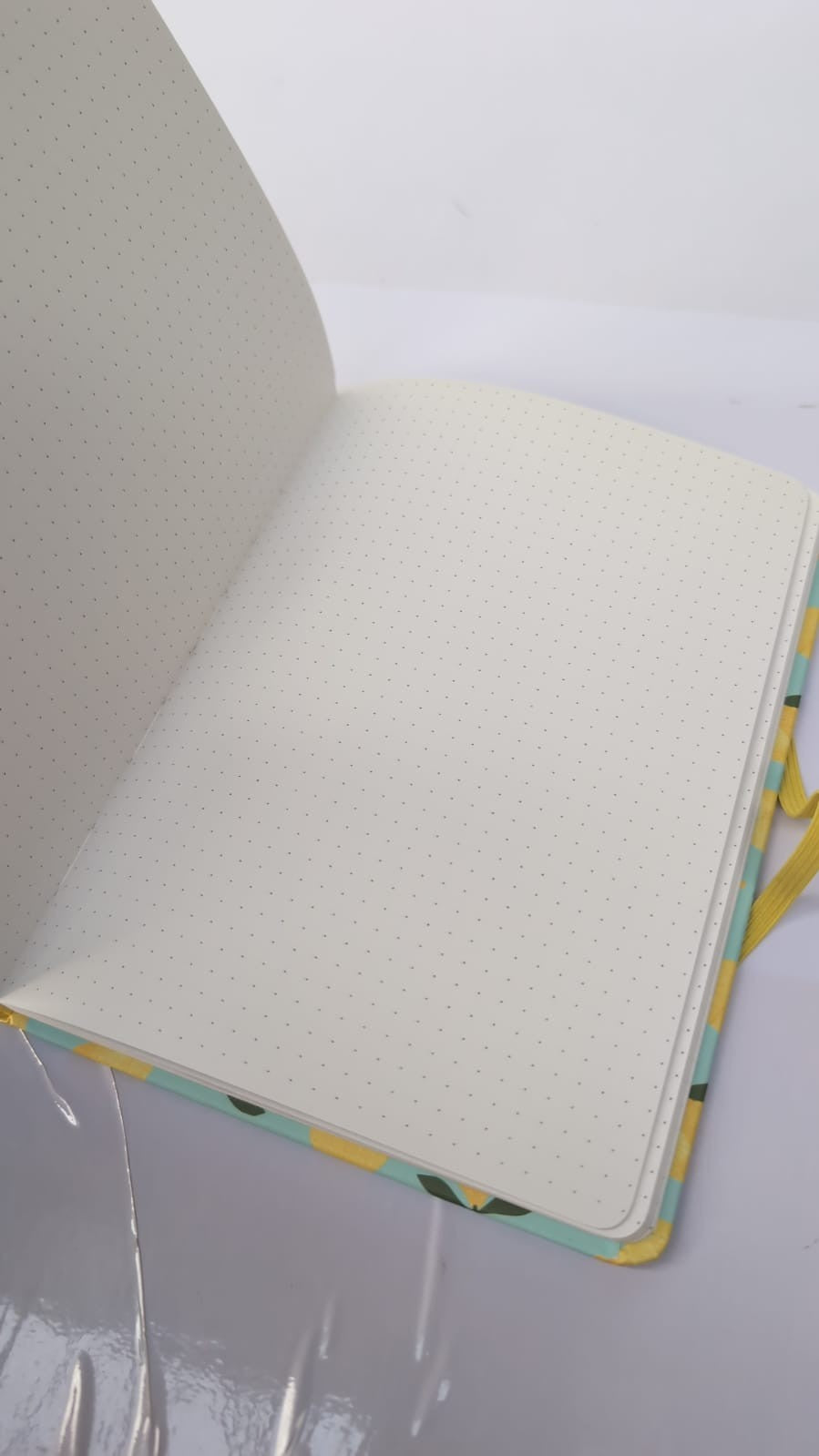Rileys & Co Dotted Journal NotebookA5, Hardcover ,Lemon(small damage on back )