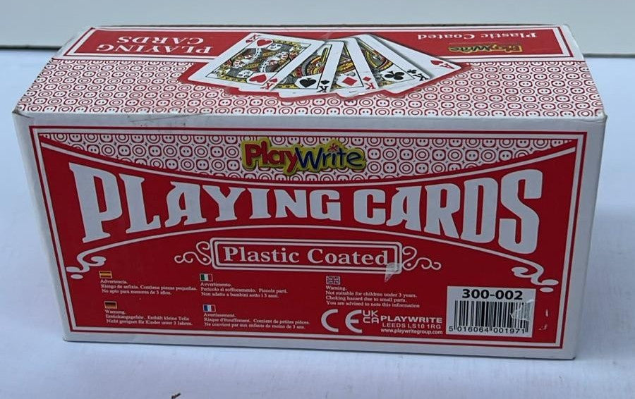 Playwrite Playing Cards 300-002 Pack of 12 Playing Cards. Display