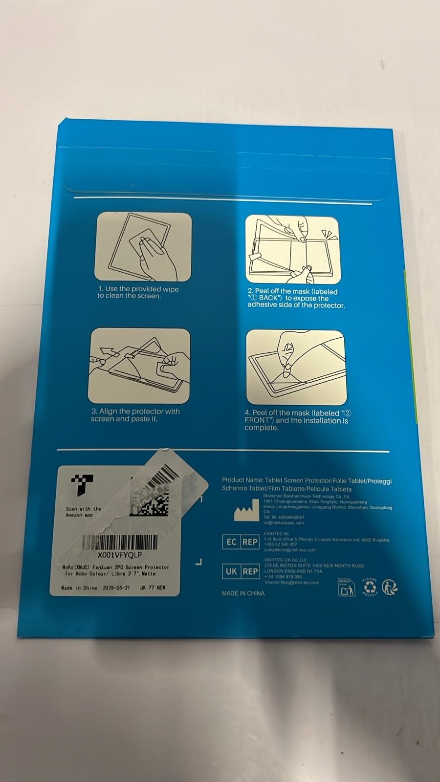 MoKo 2-Pack Matte Screen Protector Fits Kobo Libra 2 Colour 7 Inches