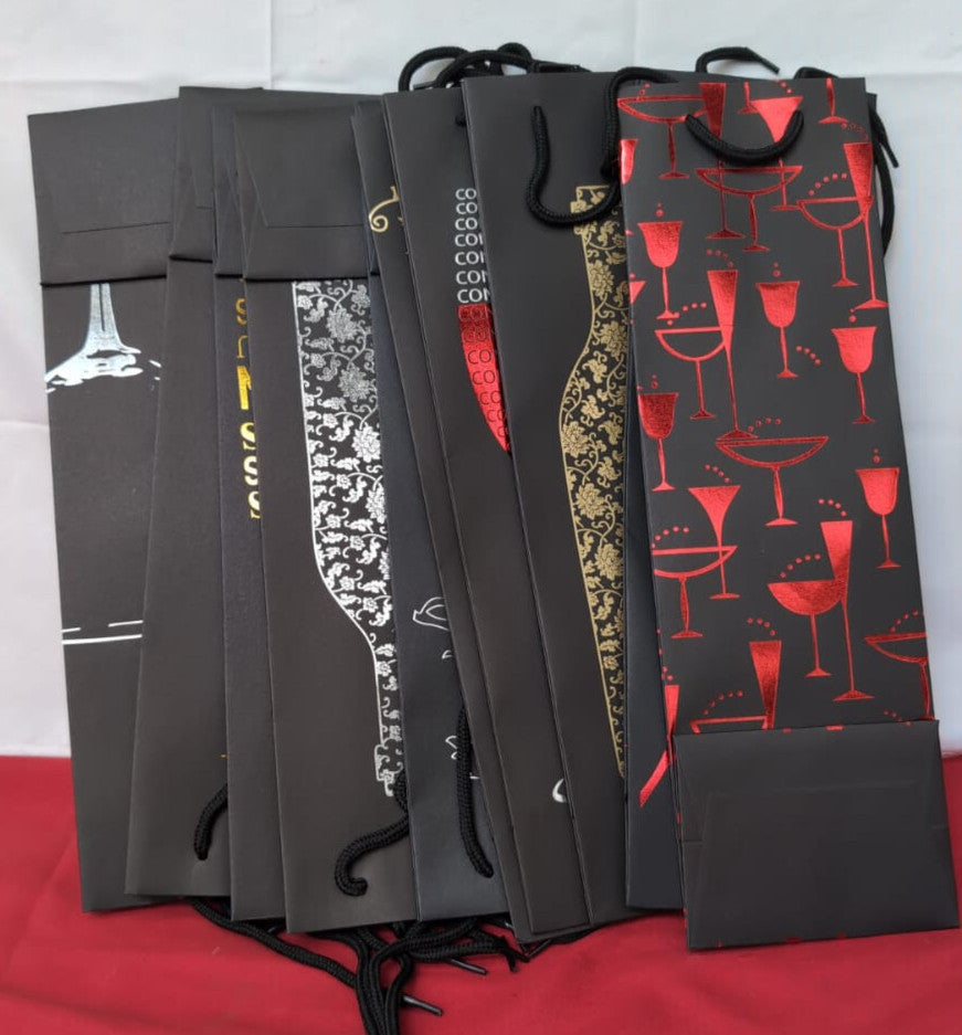 Gift Bags Bottle Bags for Wine Prosecco and Champagne (10pack)