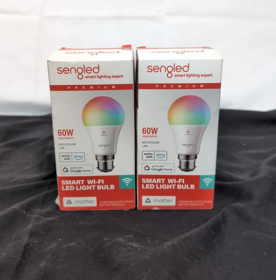 Sengled LED Smart Light Bulb (B22), Matter-Enabled, Multicolour, 2PACK