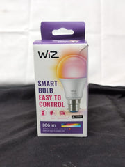 WiZ Smart Colour Bulb, A60, 8.5W, Colour, Motion Sensor with App, Connected WiFi