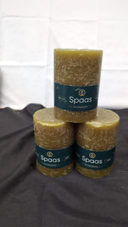 Spaas Rustic Pillar Candle  65h,PACK OF 3 (a few dents on edges)