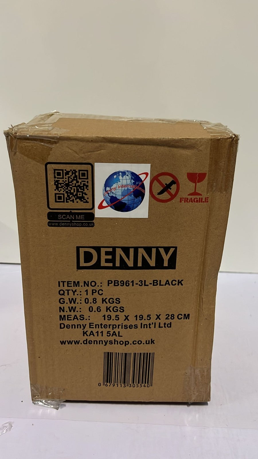 Denny International 3 Litre Stainless Steel Pedal Bin