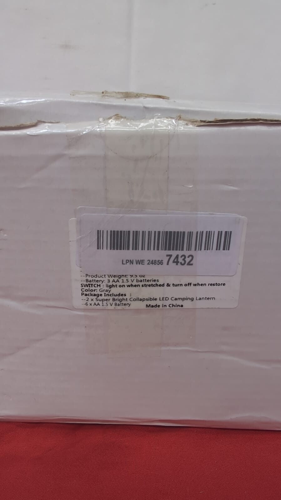 LED Camping Lantern, 2 Pack Battery Powered Flashlight for Power Outages,