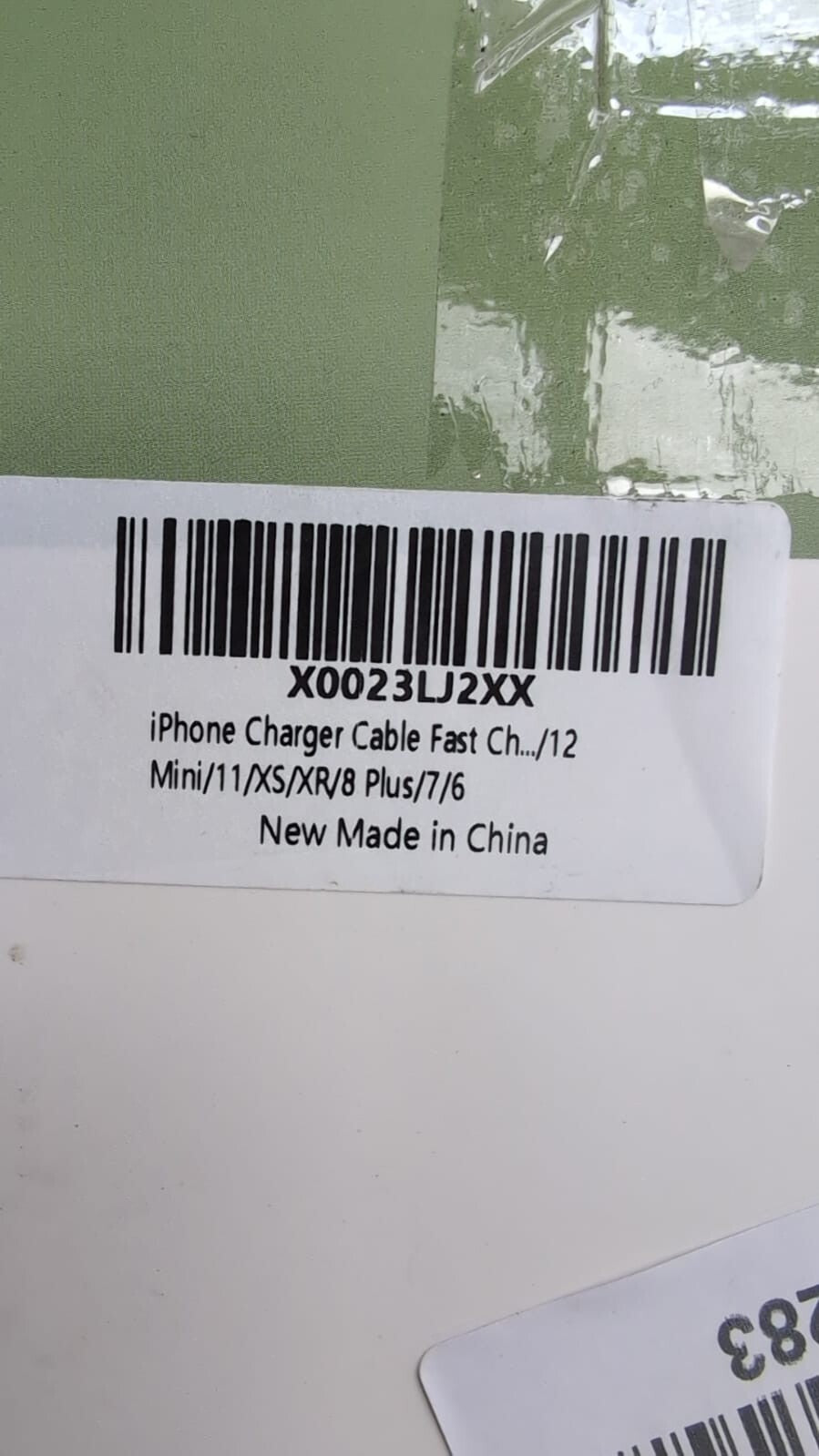 USB C to Cable iPhone Fast Charger /12mni/11/XS/XR/8Plus/7/6 (packaging damaged)