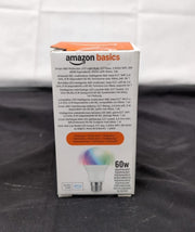 Amazon Basics Smart A60 Multicolor LED Light Bulb, E27 Base,  8W(BOX DAMAGED)