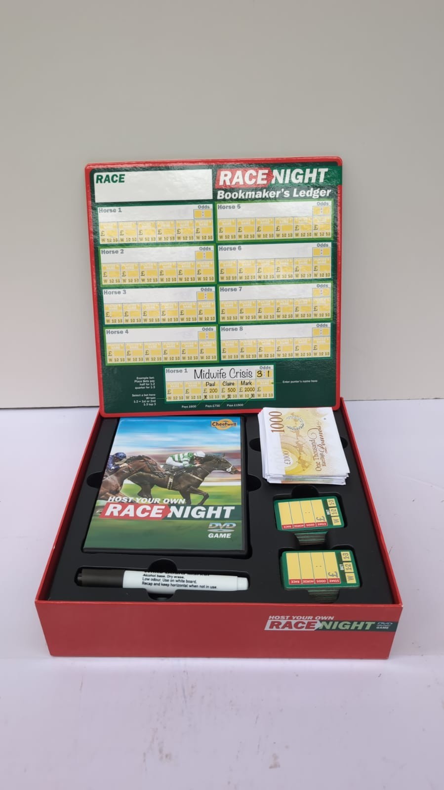 Cheatwell Games Host Your Own Race Night (BOX DAMAGED)