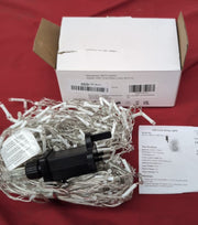 White Icicle Lights Outdoor, LEDs Fairy Plug in, Cool Wedding Waterproof