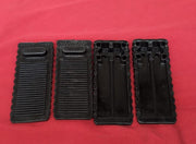 Door Stoppers Anti-Skid - Door Wedge Stopper, Black Large Trumpet (4 Pack )