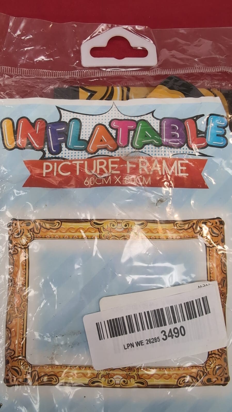 Inflatable Photo Frame with Gold Additive 60 x 80 cm Black (packaging damaged)