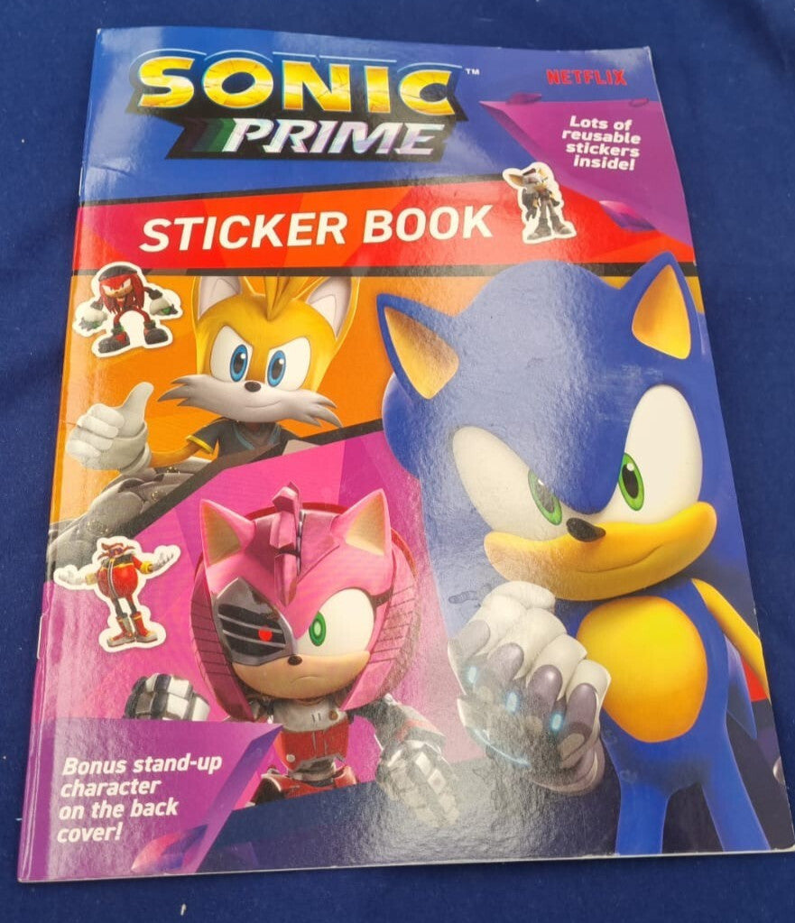 Sonic Prime Sticker Book, The Hedgehog GiftsSticker Activity (back damaged)