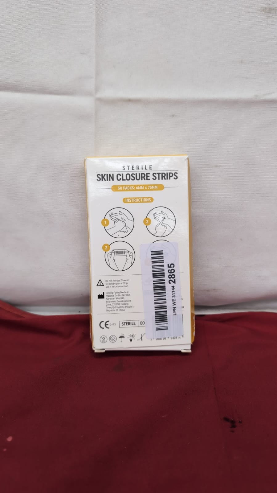 Posi Pulse 6mm x 75mm Sterile Skin Wound Closure Suture for Lacerations 50pcs