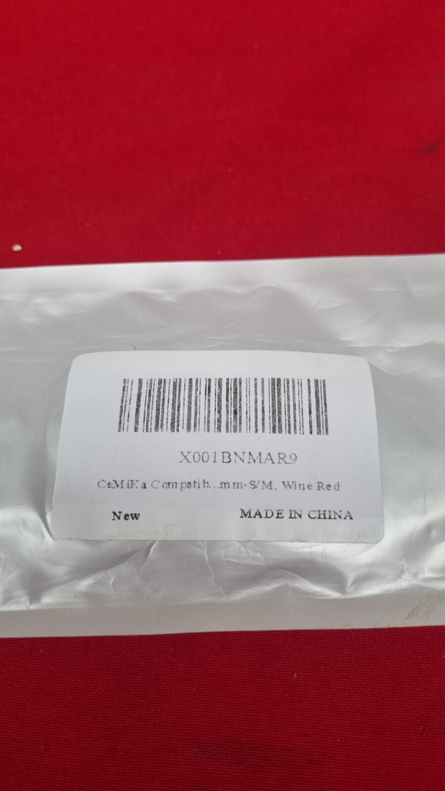 CeMiKa Compatible with Apple Watch Strap, Soft Silicone Sport Band Wine Red