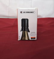 Le Creuset Air-Tight Champagne And Sparkling Wine Stopper,Black (USED)