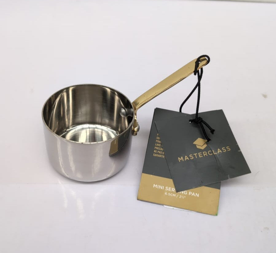 MasterClass Professional Stainless Steel Mini Saucepant, 6.5 cm(light scuffs)