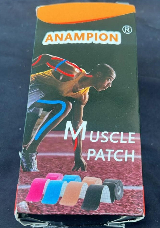 ANAMPION Pre-Cut Waterproof Elastic Muscles patch (BLUE)