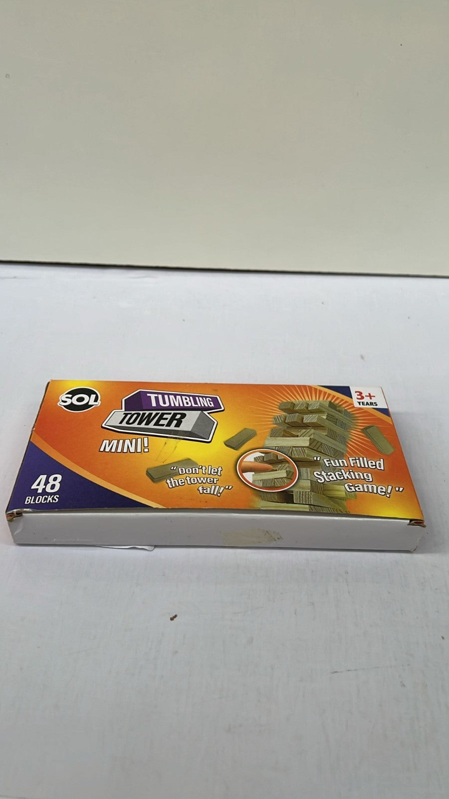 SOL Mini Tumble Tower, Wooden Stacking Tumbling Blocks, Balancing Game for Kids