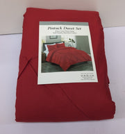 Pintuck Double Duvet Cover set