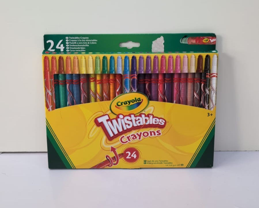 CRAYOLA Twistables Colouring Crayons - Assorted Colours (Pack of 24)