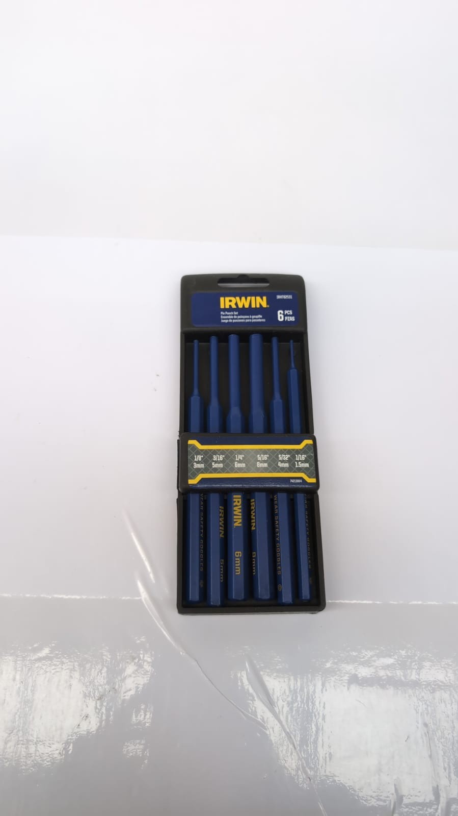 IRWIN Punch Set, 6Pack with Various Sizes, Tempered ( packaging damaged)
