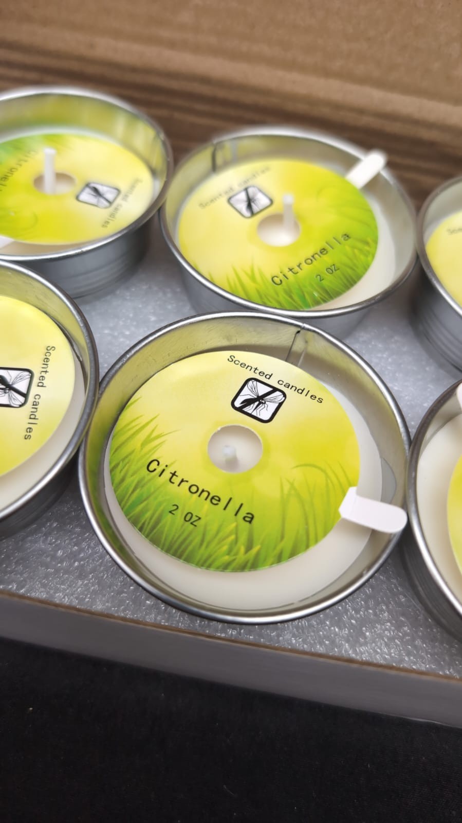 Citronella Candles Outdoor Indoor, 8 Pack ,2oz,Scented Candles Set