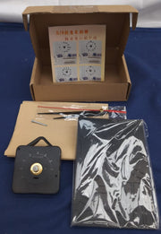 DIY Wall Clock Fashion Frameless 3D Mirror Sticker Metal, Home Black