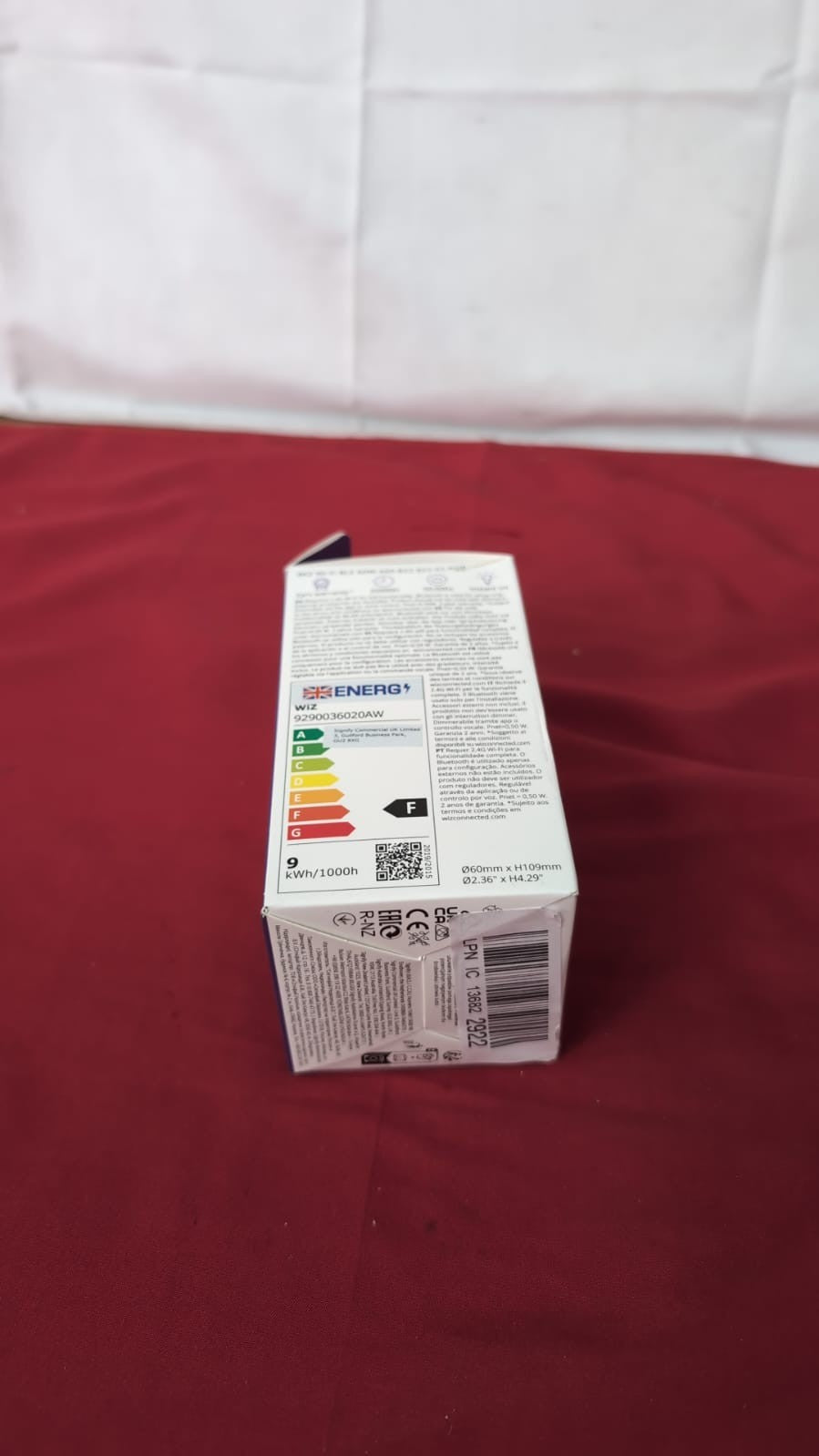 WiZ Smart Colour Bulb, A60, 8.5W, Colour, Motion Sensor with App, Connected WiFi