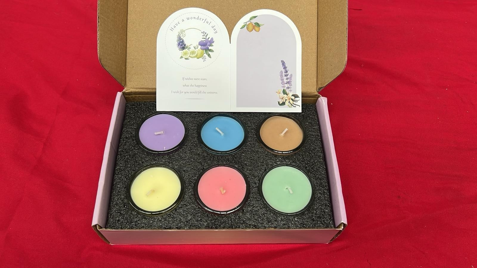 Scented Candles Gifts Gift Set, 6 Filled Votive Candles for Christmas