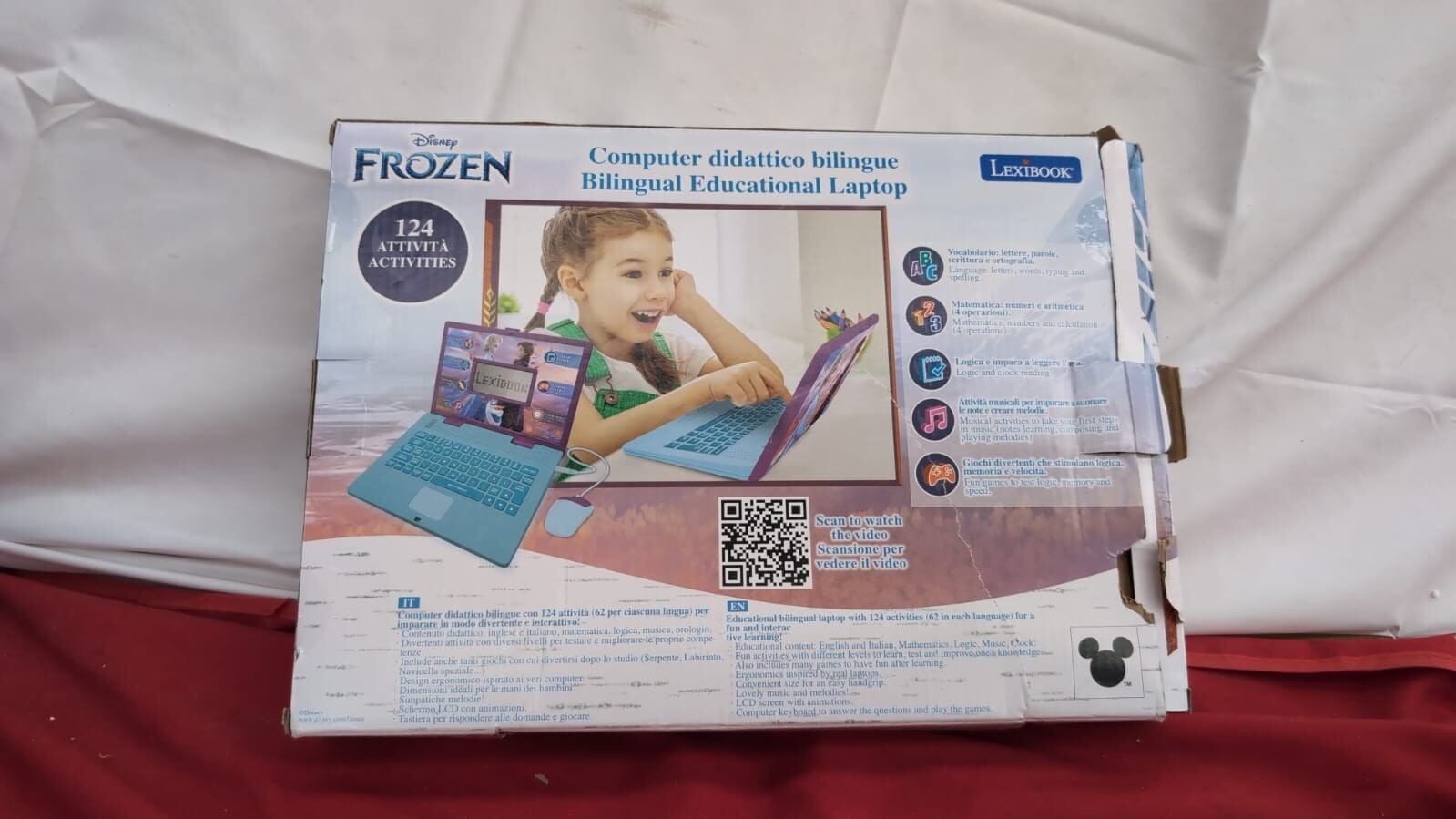 Lexibook, Frozen, Educational and Bilingual Laptop Arabic (packaging damaged)