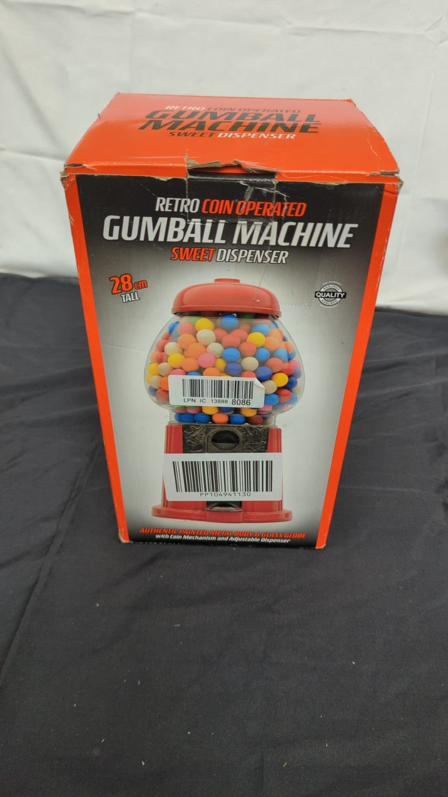 Large Gumball Machine Retro Sweet Dispenser Storage  Money Box Coin (BOXDAMAGED)