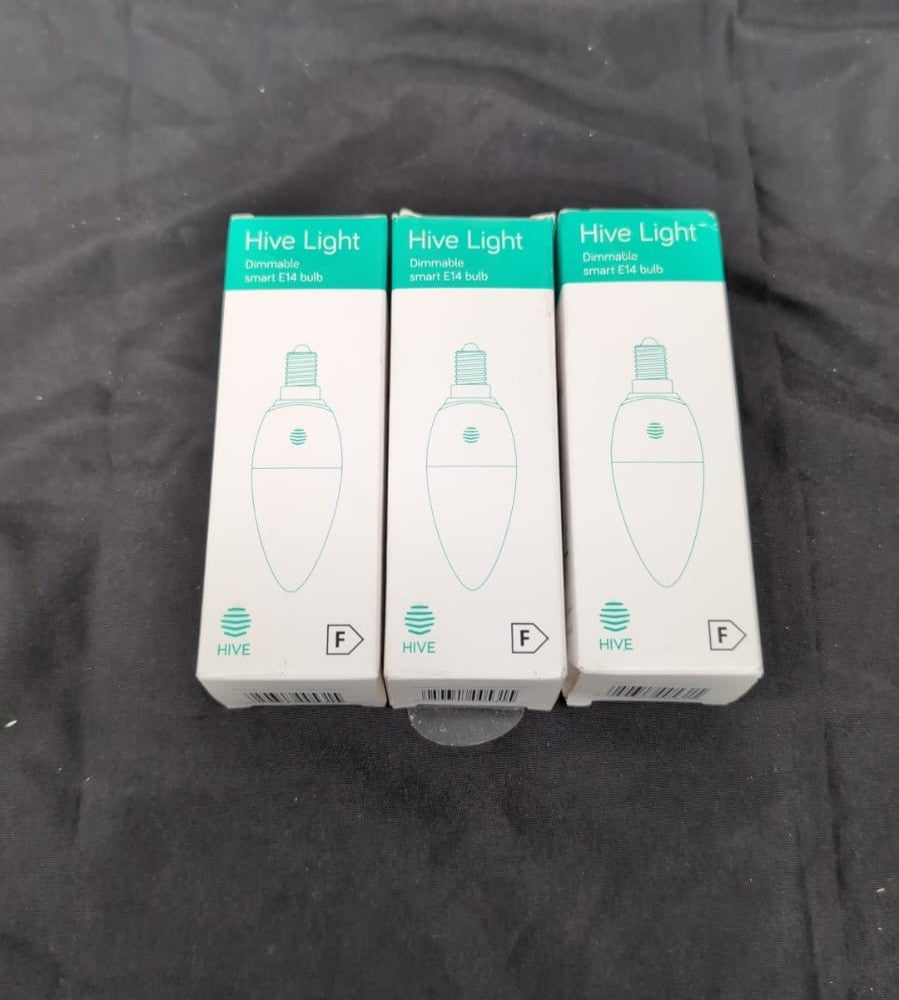 Hive Smart Light Bulb E14 Dimmable,470LM.4.8W LED PACK OF 3