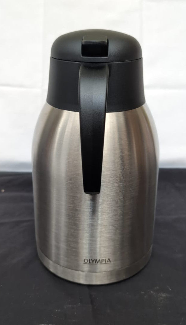 Olympia Vacuum Jug 2 L Stainless Steel Jug (Lid Scuffed)